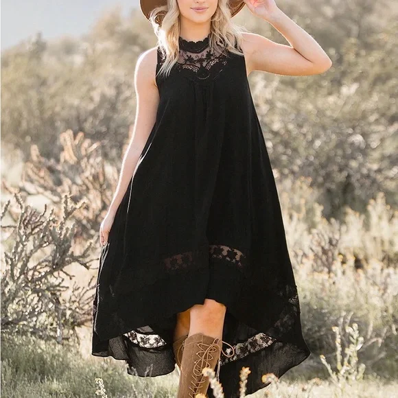 JOYFOLIE Delphinne Dress in Black, Size XS - Picture 1 of 13